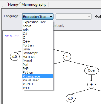 R Language in GeneXproTools R Language in GeneXproTools